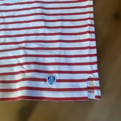 ORCIVAL ボートネック 長袖 Tシャツ 白/赤ストライプ