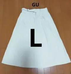 GU　スカート　L　オフホワイト