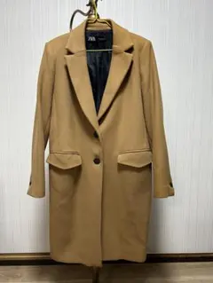 Zara チェスターコート　キャメル　L