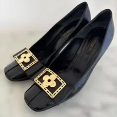 ルイ ヴィトン フラワー クロコ型押し　レザー パンプス シューズ　スニーカー