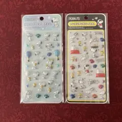 【2枚セット】スヌーピー　ぷくぷくシール