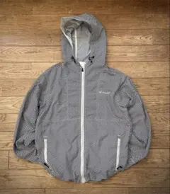 Columbia nylon shell jacket ヘリンボーン柄