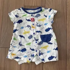 海の生き物ロンパース 50-60cm