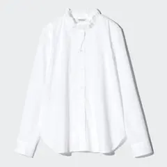 ユニクロ コットンストレッチフリルシャツ コントワー・デ・コトニエ コラボ