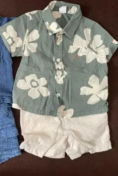 3/12-3/18発送不可さま専用baby GAP 花柄シャツセットアップ