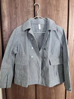 トゥモローランド　マカフィー　ストライプ ダブルボタン ジャケット　38