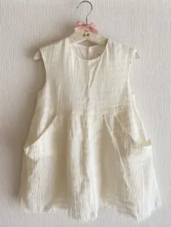 ZARA キッズ　白ワンピース　女の子110 ㎝