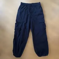 ユニクロ　カーゴパンツ ブラック　ゴムウエスト　M