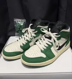 NIKE Air Jordan 1 Mid グリーン ホワイト ブラック
