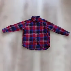 UNIQLO チェック柄 長袖シャツ 110サイズ