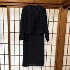 ネイビー タイトドレス ジャケット付き