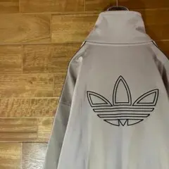 adidas トラックジャケット　ジャージ　ファイヤーバード　刺繍ロゴ　L〜XL