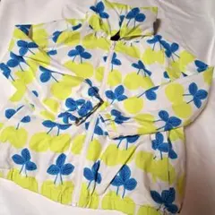 Caldia 120cmフルーツ柄 さくらんぼ北欧風フード付きウィンドブレーカー