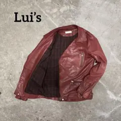 Lui’s ルイス 本革 牛革 赤 ダブルライダース M レザージャケット