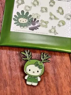 大阪関西万博 2025 日本館 限定 藻類 キティ ピンバッジ【ヒジキ】