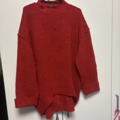 赤色フリーサイズ　セーター