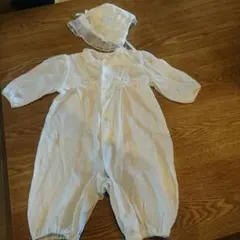 ベビーフォーマルロンパース  帽子セット 50～70サイズ