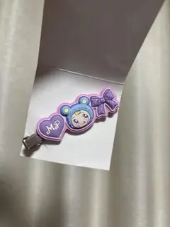 ナルミヤキャラクターズ ラバークリップ メゾピアノ　ブルーベリエちゃん