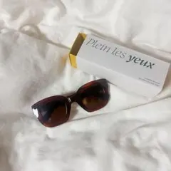 Plein les yeux ラウンド型サングラス レディース