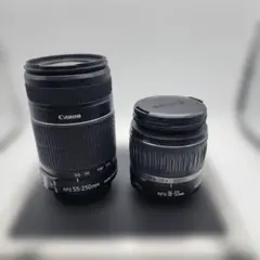 CANON ZOOM LENS EFS 55-250/18-55ジャンク品 - メルカリ