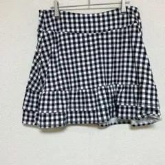 美品❣️ギンガムチェック フレアスカート ミニスカート ミニ丈 かわいい
