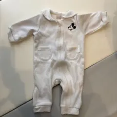 ミッキーマウスロンパース ホワイト　70 セット売り