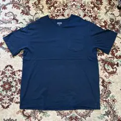 DULUTH ネイビー　無地　Ｖネック　オーバーサイズ　Tシャツ
