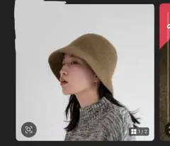 LOWRYS FARM ベージュ バケットハット