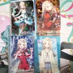 学園アイドルマスター ウエハース 篠澤広 4枚セット 第一弾 SR