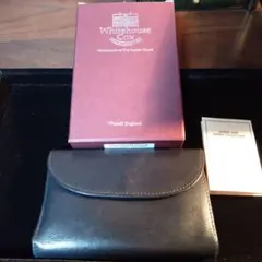 極美品✨ホワイトハウスコックス　3 FOLD PURSE　折り財布　型押しロゴ 楽天市場】ホワイトハウスコックス 三つ折り（メンズ財布｜財布