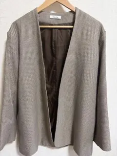 Neuna ノーカラージャケット チェック柄のサムネイル