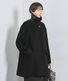 スタンドカラーコート
