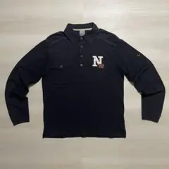 00's NIKE L/S Pocket Polo Shirt Y2K