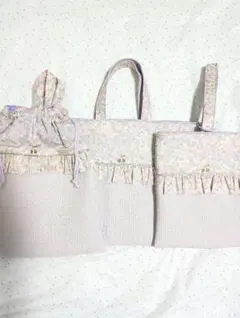 リバティ　ベッツィ×ヌビ　レッスンバッグ上履き入れ体操服　ハンドメイド
