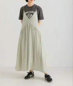 URBAN RESEARCH Vネックギャザーキャミワンピース