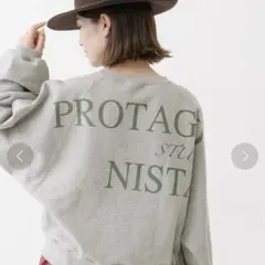 PROTAGONISTA(プロタゴニスタ) スウェット　プルオーバー　グレー　0