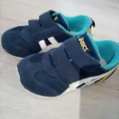 ASICS ネイビー/ホワイト スニーカー　15センチ
