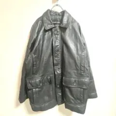 革ジャン レザージャケット VIA NUOVA PELLELブラックレザー - メルカリ
