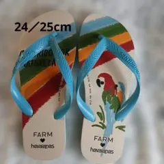 Havaianas FARM ビーチサンダル オウム柄 BRA37/38