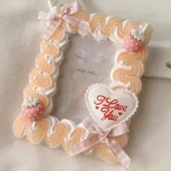 ホイップデコ トレカケース♡No.10オレンジ（薄ピンク）