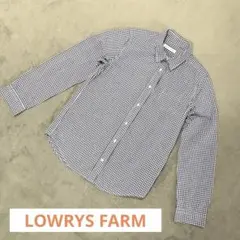 LOWRYS FARM ギンガムチェック長袖シャツ レディースＬ　ほぼ未使用