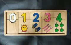 PLAN TOYS 木製 数字 パズル 知育玩具