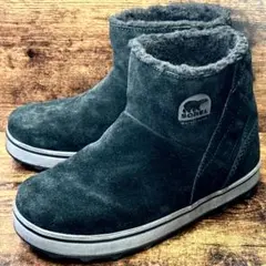 ☆即発 SOREL 防水スエードブーツ 23.5cm 美品 防寒仕様 ブラック
