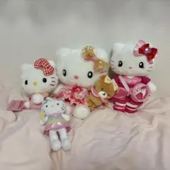 キティ パンダ ぬいぐるみ マスコット ソフビ チャーム 日焼け ギャル