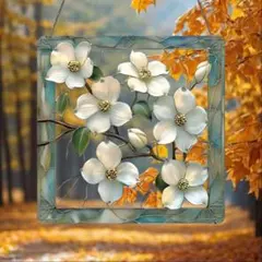 ステンドグラスパネル 置物