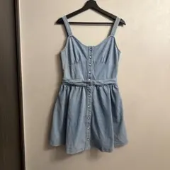 セパレート　ミニワンピース　デニム風　ディップドロップのサムネイル