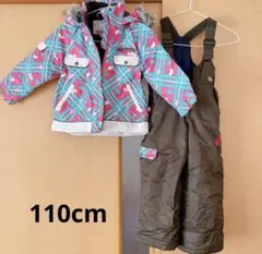 スキーウェア 110cm ジャケットとオーバーオールセット