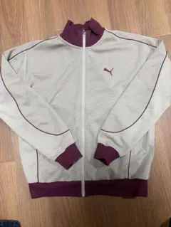 PUMA ジャージ Lサイズ ベージュ/バーガンディ