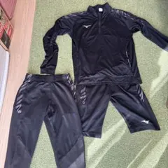 Mizuno ジャージセット ブラック3点セット　S