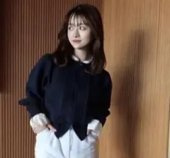 Bibiy. SUSIE SHIRT KNIT ネイビー - メルカリ